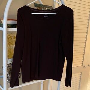 White Stag Women's Brown Long Sleeve Top
